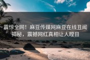 震惊全网！麻豆传媒网麻豆在线丑闻揭秘，震撼网红真相让人瞠目