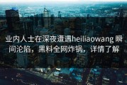 业内人士在深夜遭遇heiliaowang 瞬间沦陷，黑料全网炸锅，详情了解